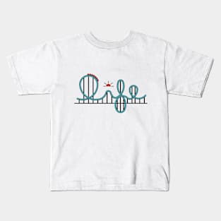 Life is a Rollercoaster - Light Theme Kids T-Shirt